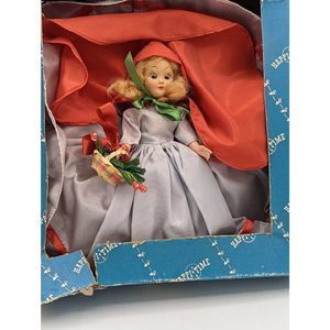 Antique Doll Porcelain Little Red Riding Hood Spooky Hand Painted Creepy